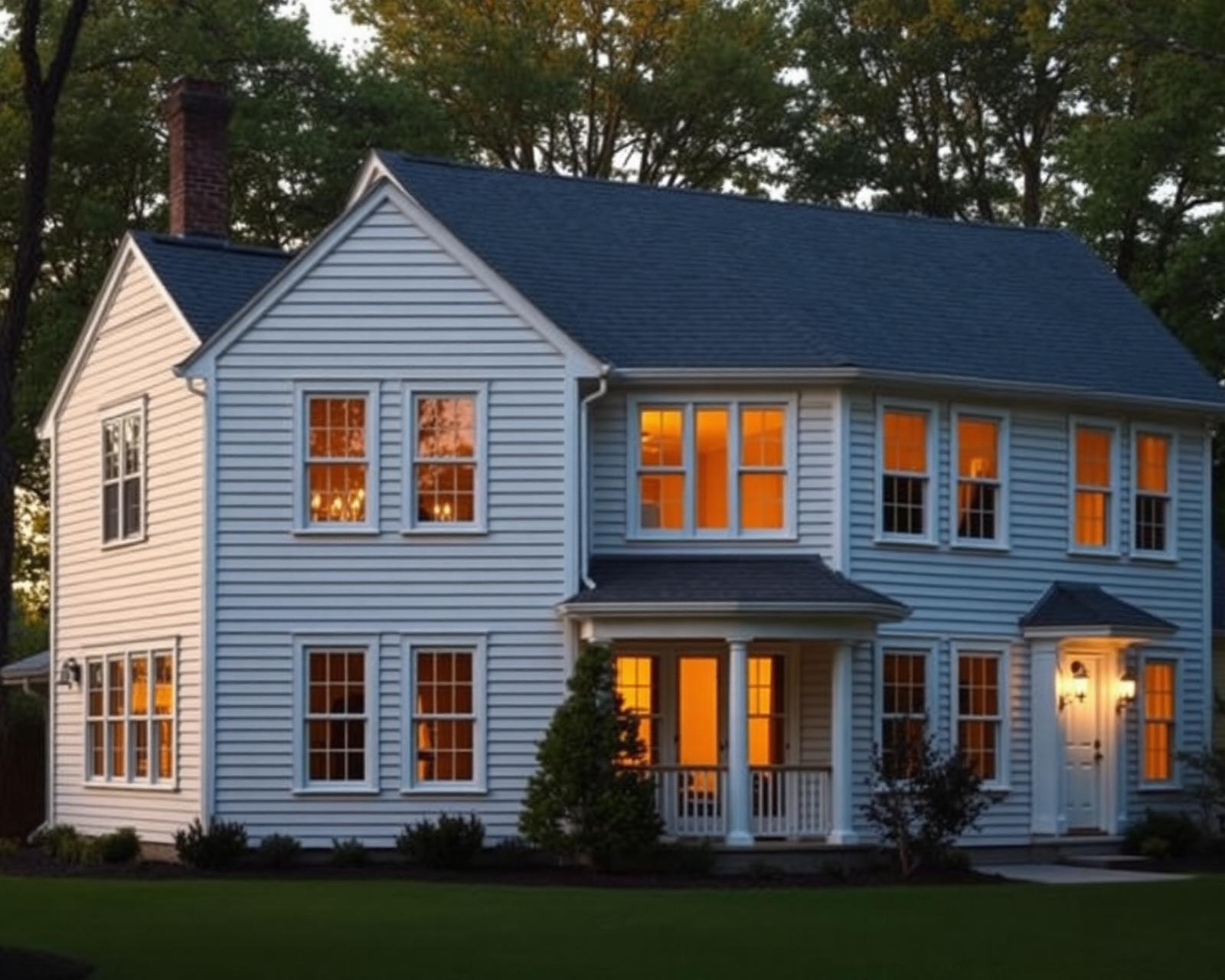 Two-story home addition tied seamlessly to existing house